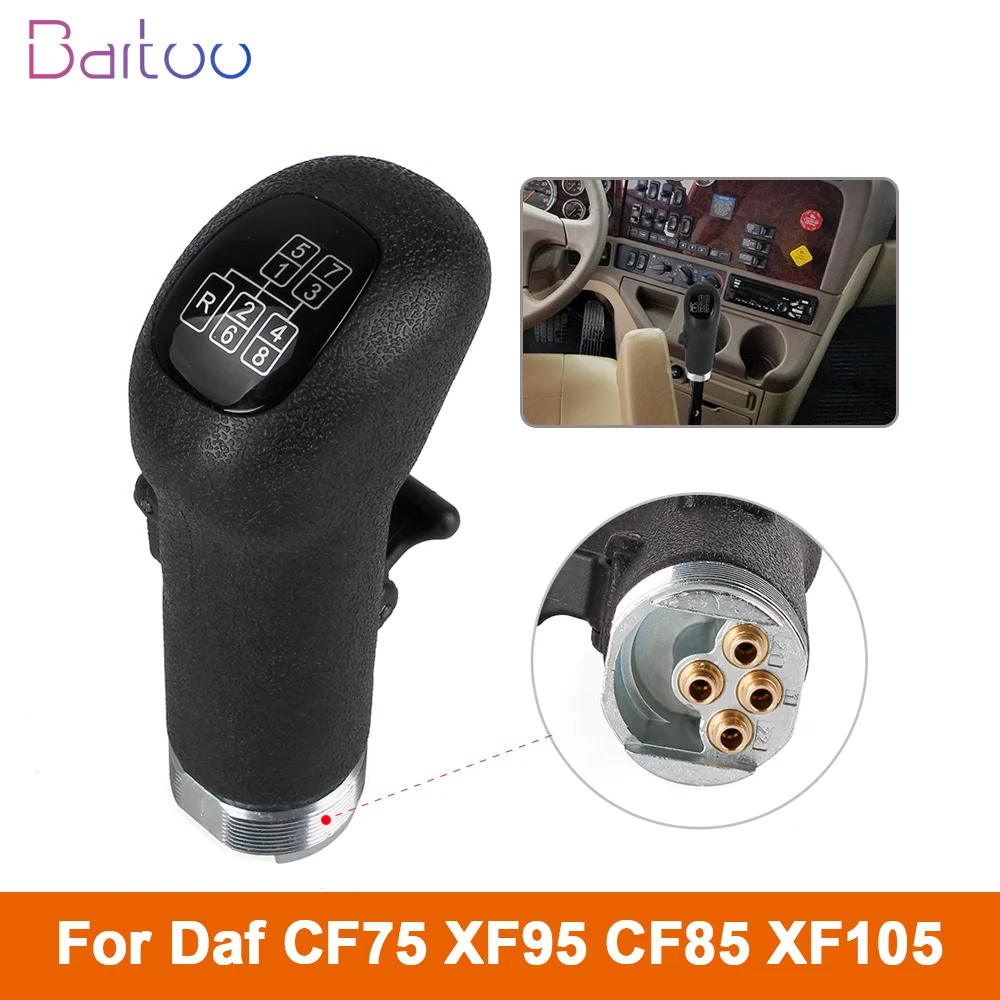 New 8 Speed Manual Gear Shift Knob with Gearbox Splicer Switch Shiter Lever  1285260 For Daf 75CF/CF75 95XF/XF95 85CF XF105 TS014