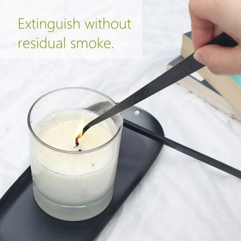 Candle Accessory Set: Stainless Steel Trimmer and Extinguisher