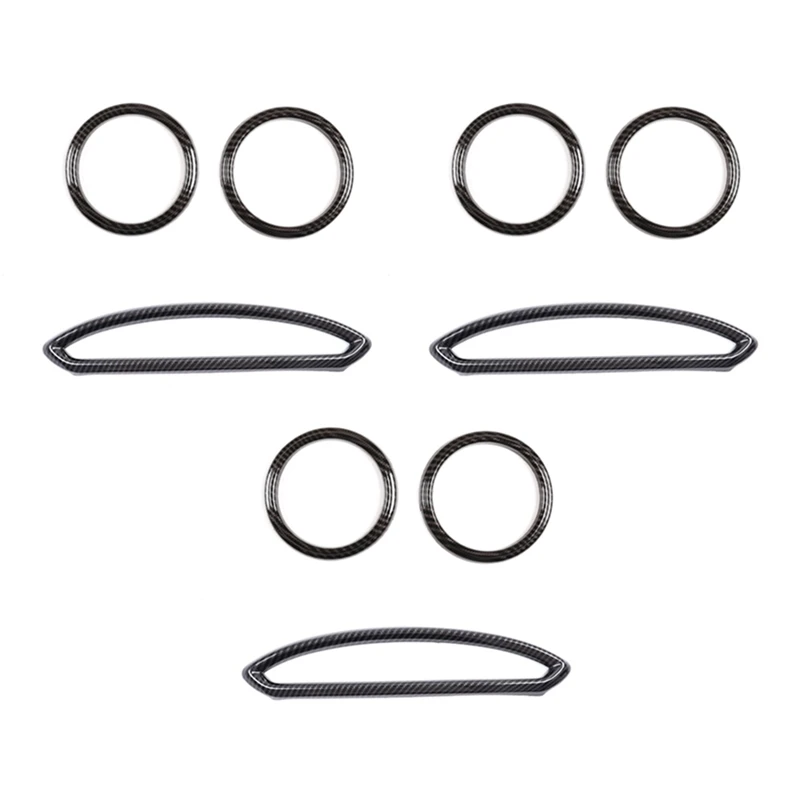 

3 Set Car Air Conditioning Outlet Frame Trim Strip For Toyota 86 Subaru BRZ 2012-2020 Interior Trim Accessories