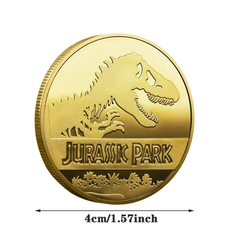 Commemorative Coin Souvenir REPLICA Medallion Badges Jurassic Park Dinosaurs