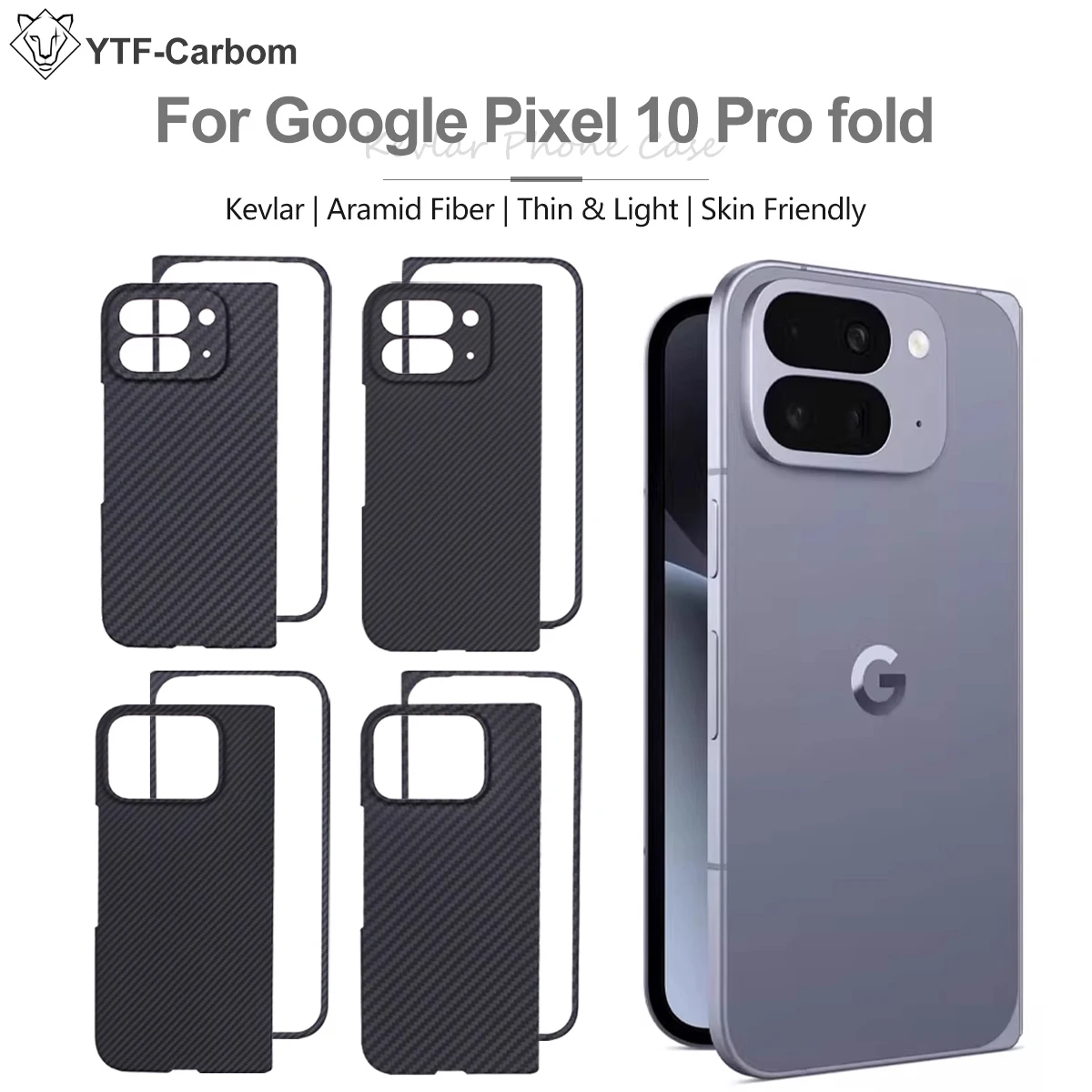 Kevlar Carbon Fiber Ultrathin Hinge Protection Phone Case
