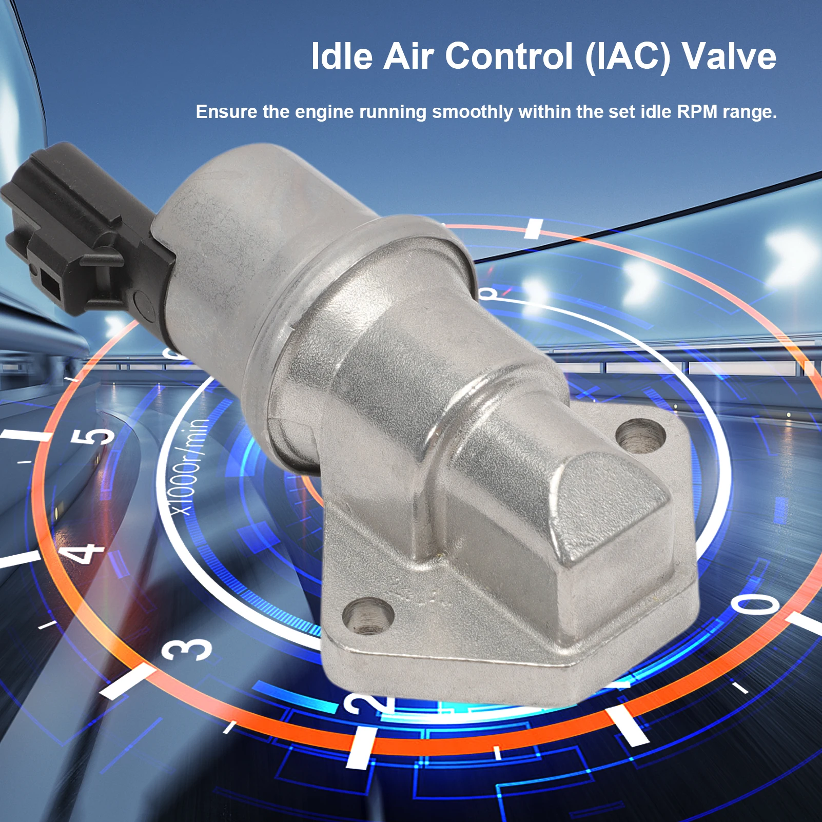 Pneumatic Air Valve,Iac Valve Connector,Idle Air Control Valve,For Ford Escape Focus,Mercury Cougar Mazda Tribute,Replaces YL8Z9F715AA AC241