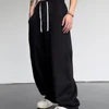 Traf Men's Jogging Straight Sweatpants Street Style Solid Colour Drawstring Casual Pants Four Seasons Casual Men's Pants