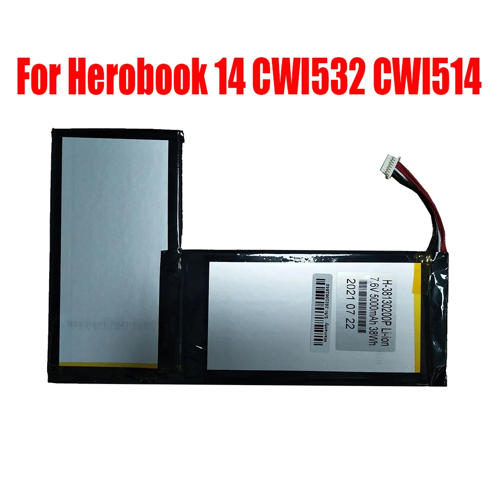 

Laptop Battery For Chuwi For Herobook 14 CWI532 CWI514 H-38130200P 7.6V 5000mAh 38Wh 7PIN 7Lines New