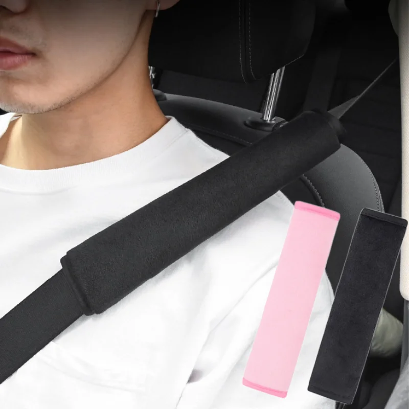 

2pcs Car Seat Belt Plush Cover Comfort Shoulder Cushion Pad Winter Warm Safe Belt Covers for Adults Kids