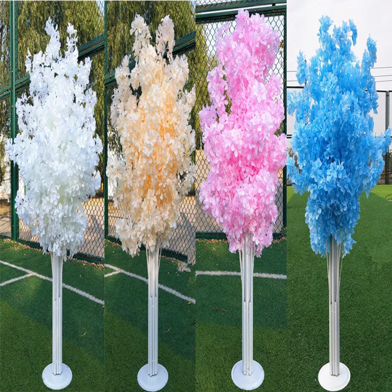 

2/4/5/6/10pcs 140cm Tall Faux Cherry Blossom Tree Aisle Column Waypoint Wedding Centerpieces