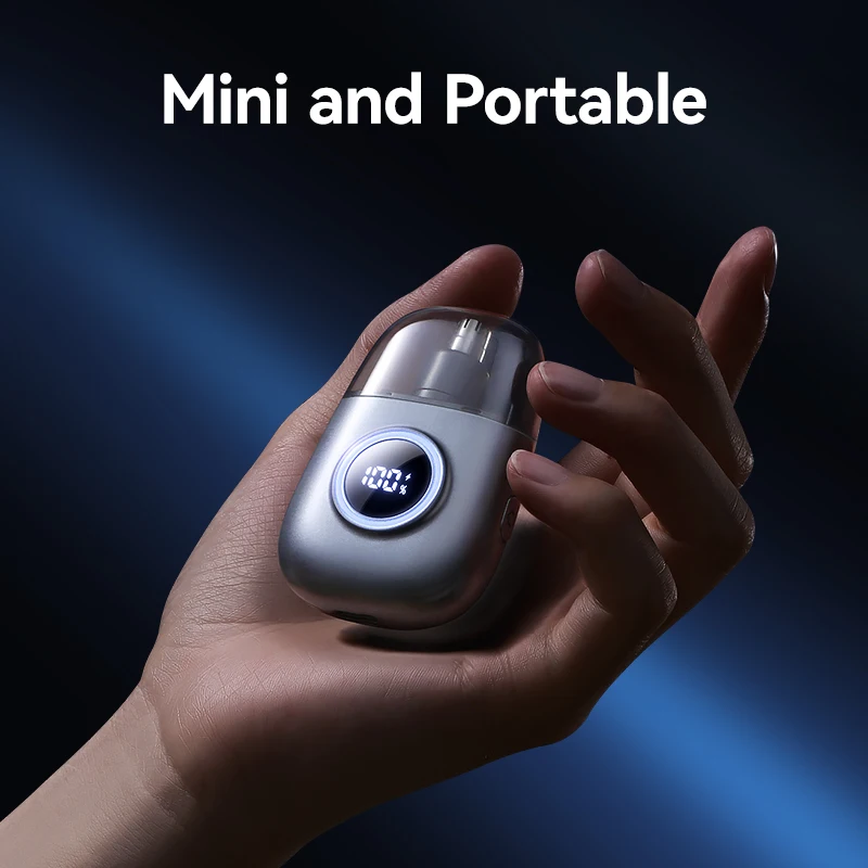 JOYROOM IPX7 Waterproof Ear and Nose Hair Trimmer Rechargeable Painless Eyebrow Nose Hair Clipper for Men Women Dual Edge Blades 6