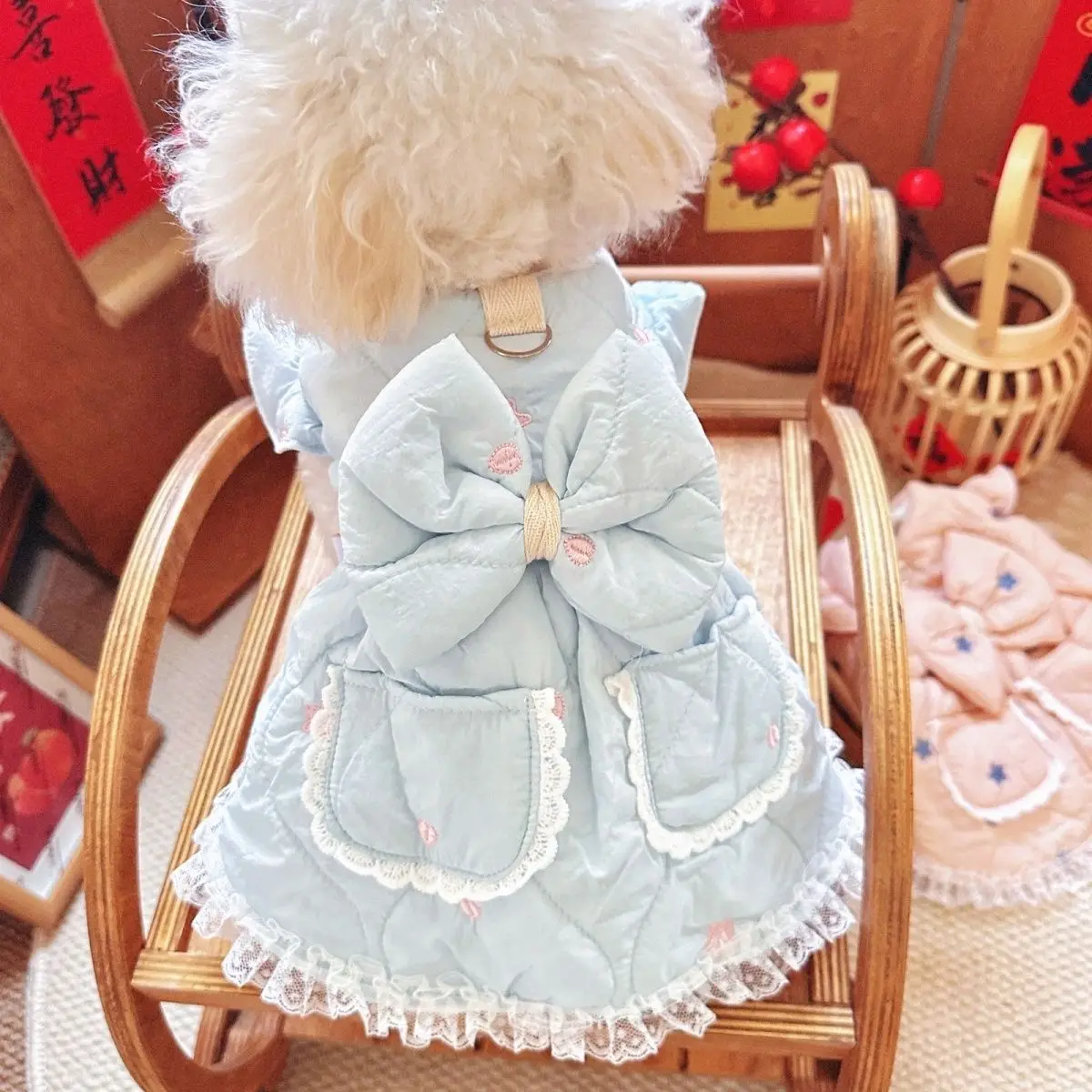 Star Embroidered Dog Dress 1