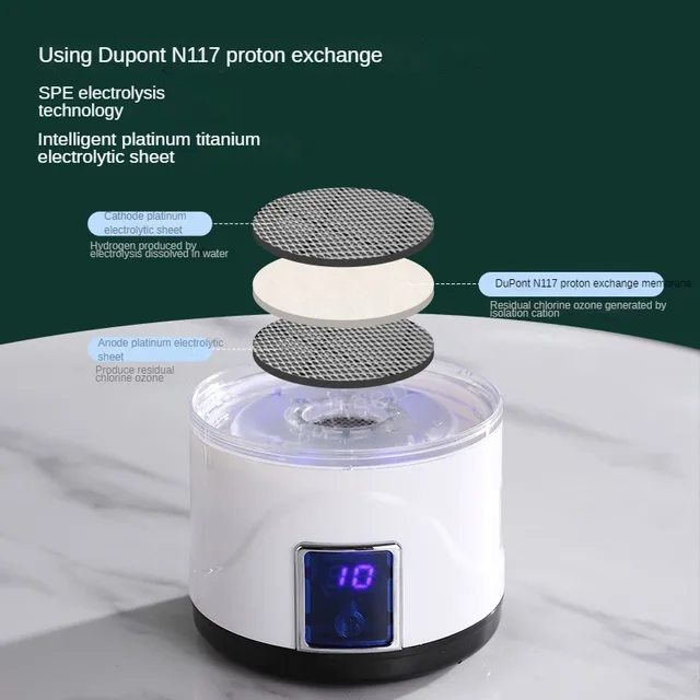 Mini Rechargeable Hydrogen Generator Cup Portable Water Filter Hydrogen-Rich Water Bottle Ionizer Pure H2 Kettle Maker - Image 2