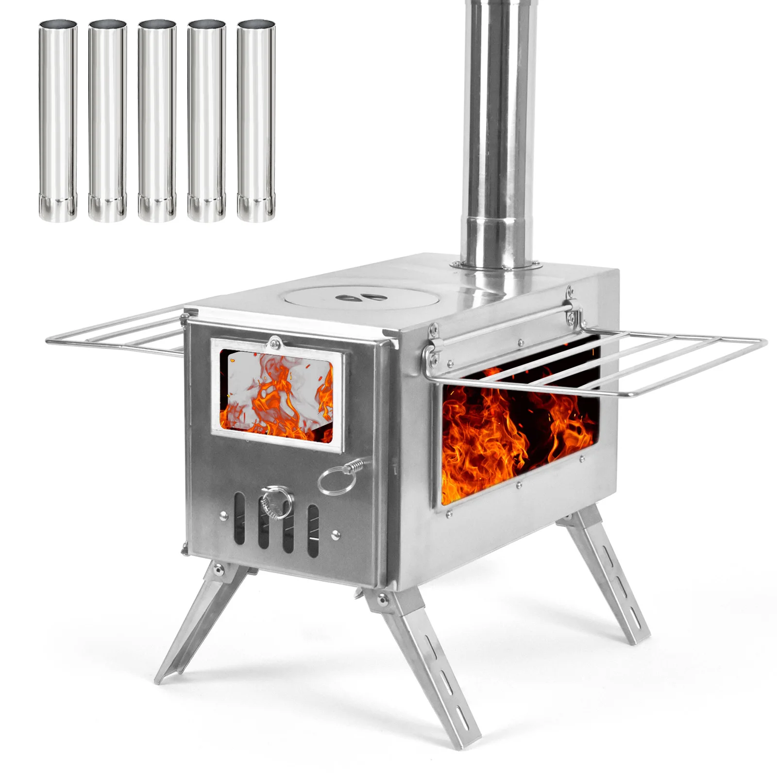 Outdoor Camping Tent Heater Wood Stove 1