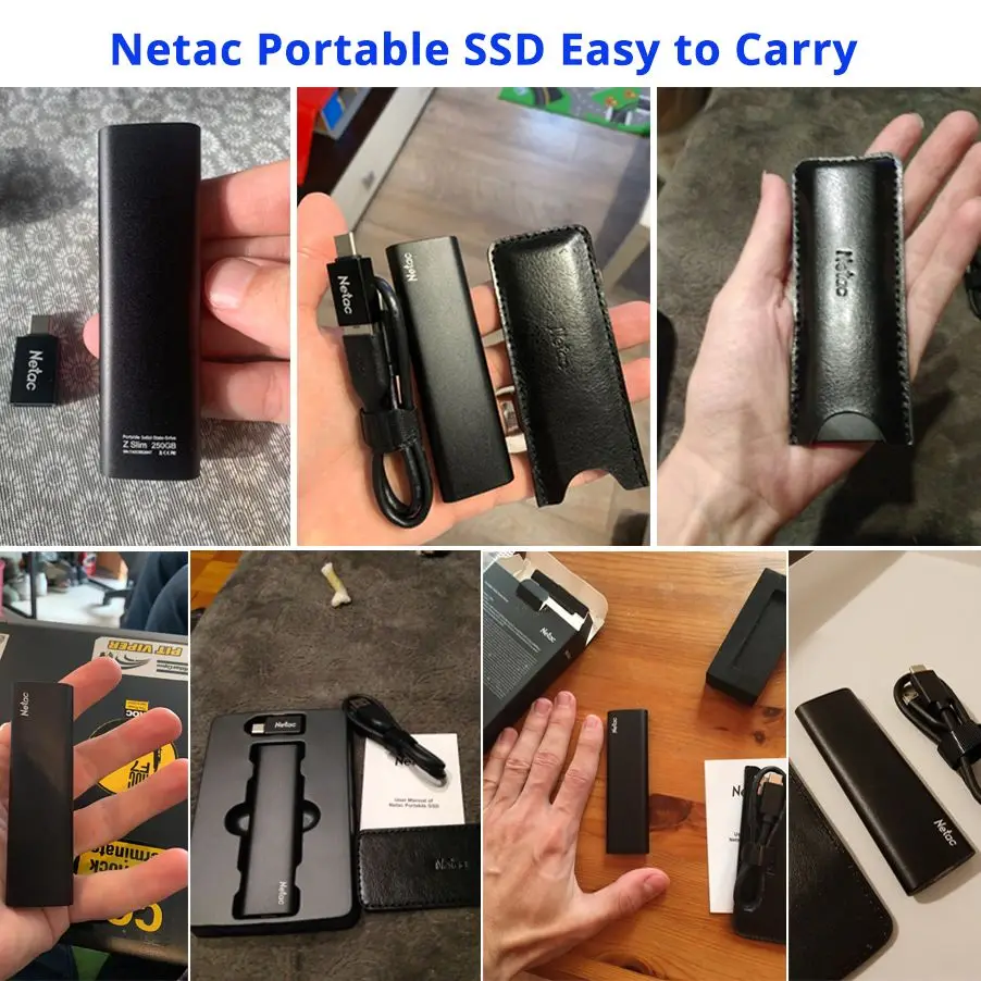 Netac External Hard Drive SSD 1tb 2tb Portable SSD 512G 250GB Hard