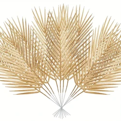 Set of 5 Golden Artificial Palm Leaves (10pcs G1560A2PCS)