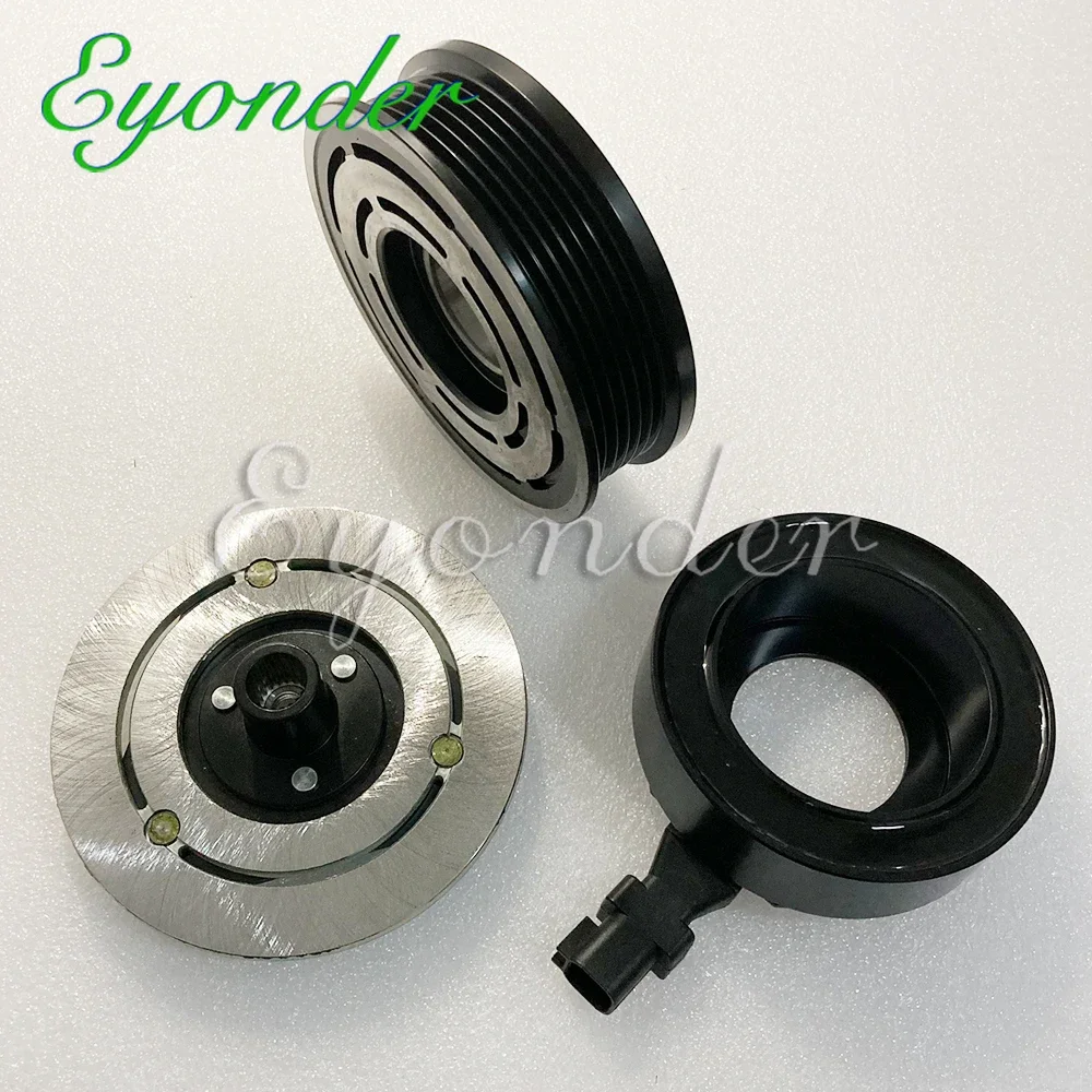 A/C AC Compressor Magnetic Clutch Pulley VS16 for Ford Mondeo 4 S-MAX GALAXY Focus 1.6 2.0 1766983 1707371 1683959 9G9N19D629LD