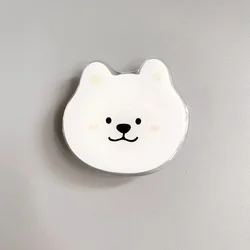 Korean Style Creative Cartoon Husky Dog Folding Finger Grip Phone Holder (9)