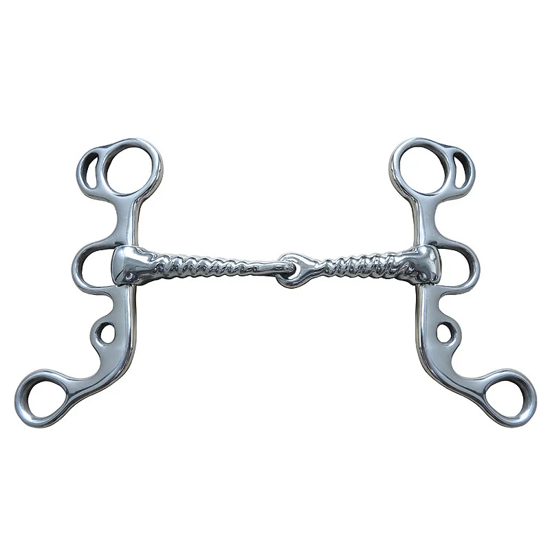 105/115/125/127/135mm Stainless Steel Horse Gag Bit Snaffle Bite Horse Chew Horse Training Equipment Equestrian 4