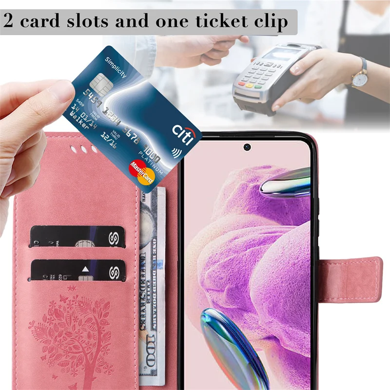 Cute Flip Leather Phone Case For Xiaomi Redmi Note 12S 12 Pro Plus Speed Turbo 12C Cover Magnetic Wallet with Card Slot_voghion.com