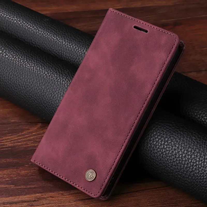 thumbnail image 1 of Funda de cuero con tapa para Samsung Galaxy Note 9, 10 Plus, 20, Ultra, S23, S22, S21, S20, S24, Ultra Fe, S10, S9, S8 Plus, 1 of 5