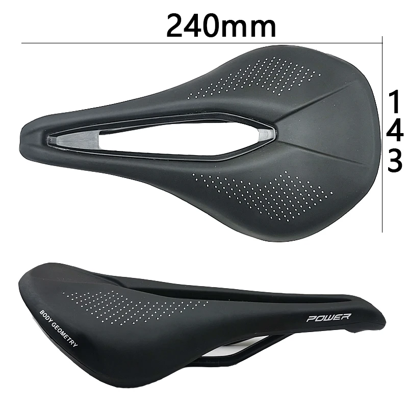 Power Comp Bicycle Saddle for Men's and Women's Comfort Road Cycling Saddle Mtb Mountain Bike Seat 143mm Bicycle Seat Accesorios