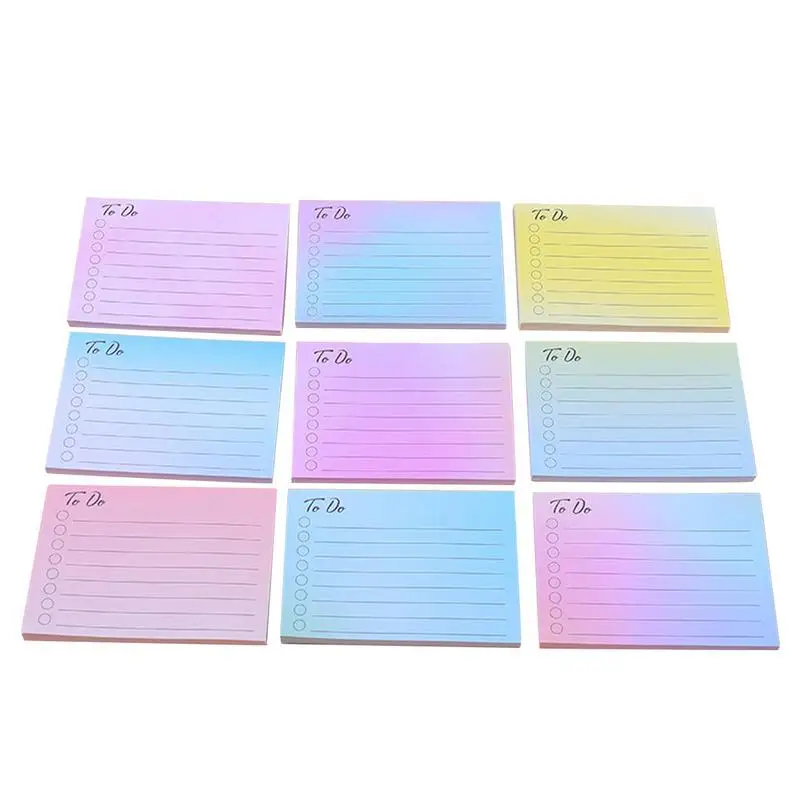 

Planner Sticky Notes 9pcs 450 Sheets Adhesive Lined Planning Pad Self-Stick Note Pads For Classroom Company Home Office School