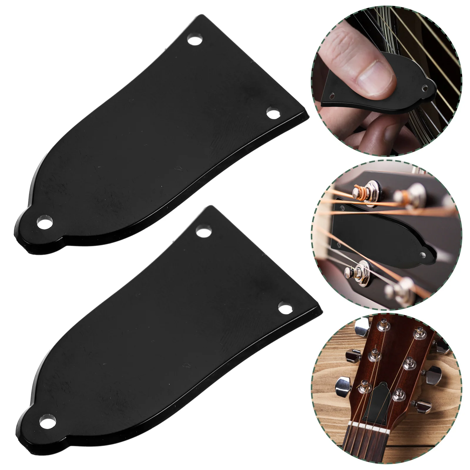

2 Pcs Truss Guitar Tuning Lever Cover Guitars Bass Repairing Tools Abs Rod Parts