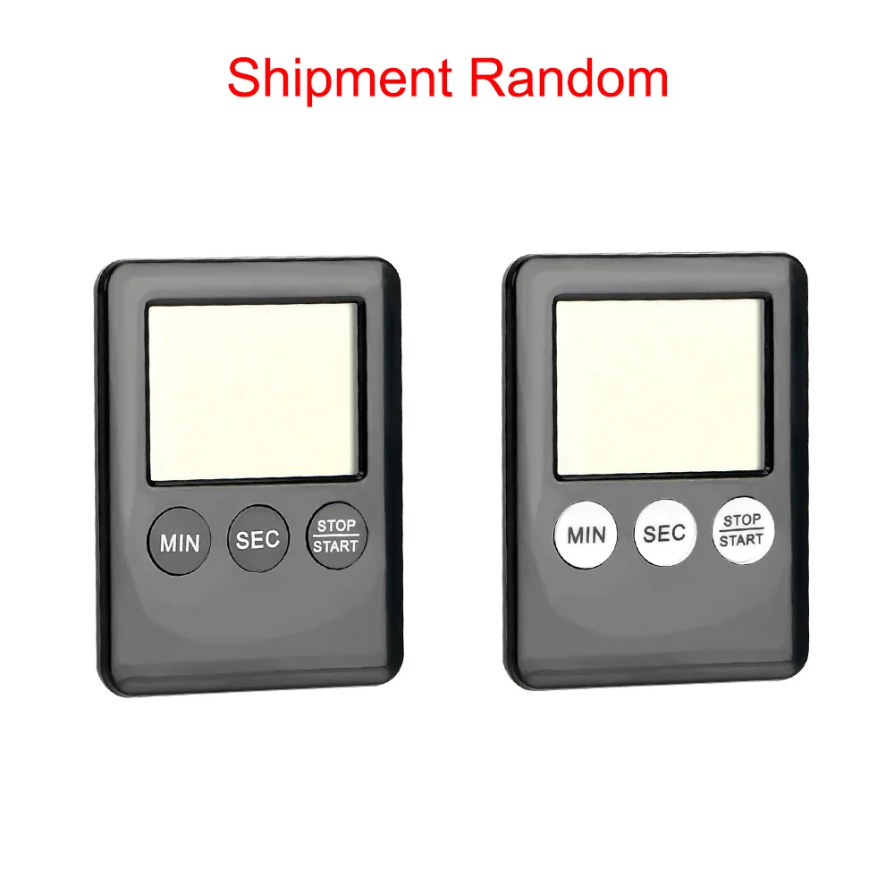 Alarm Clock DIYWORK Square Large LCD Digital Screen with Magnet Count Up Countdown Thin Simple Fashion Kitchen Cooking Timer