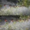 25pcs Misting Cooling Adjustable Nozzles w/ 1/4'' Tee for Drip Irrigation Garden Watering System Kit Flower Bonsai Greenhouse 5