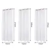 Simple Waterproof White Patio Drapes Multipurpose Patio Curtain Polyester Solid Pergola Curtain for Outdoor 3