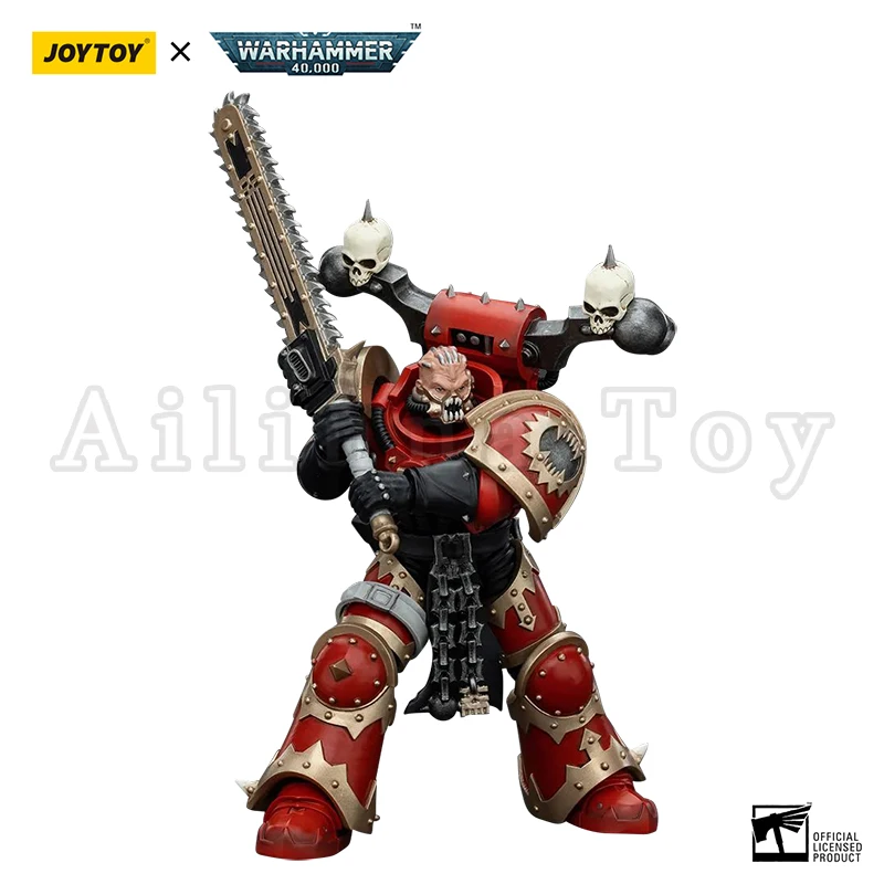 JOYTOY Warhammer 40k Action Figure 1/18 – World Eaters Khorne Berzerker, Collezionabile In Resina E PVC, 12,6 Cm, Verniciatura Effetto Guerra