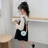 Cute Donut Girl Crossbody Bags Silicone Mini Snack Kids Travel Messenger Bags Zipper Single Shoulder Bags for Children 4