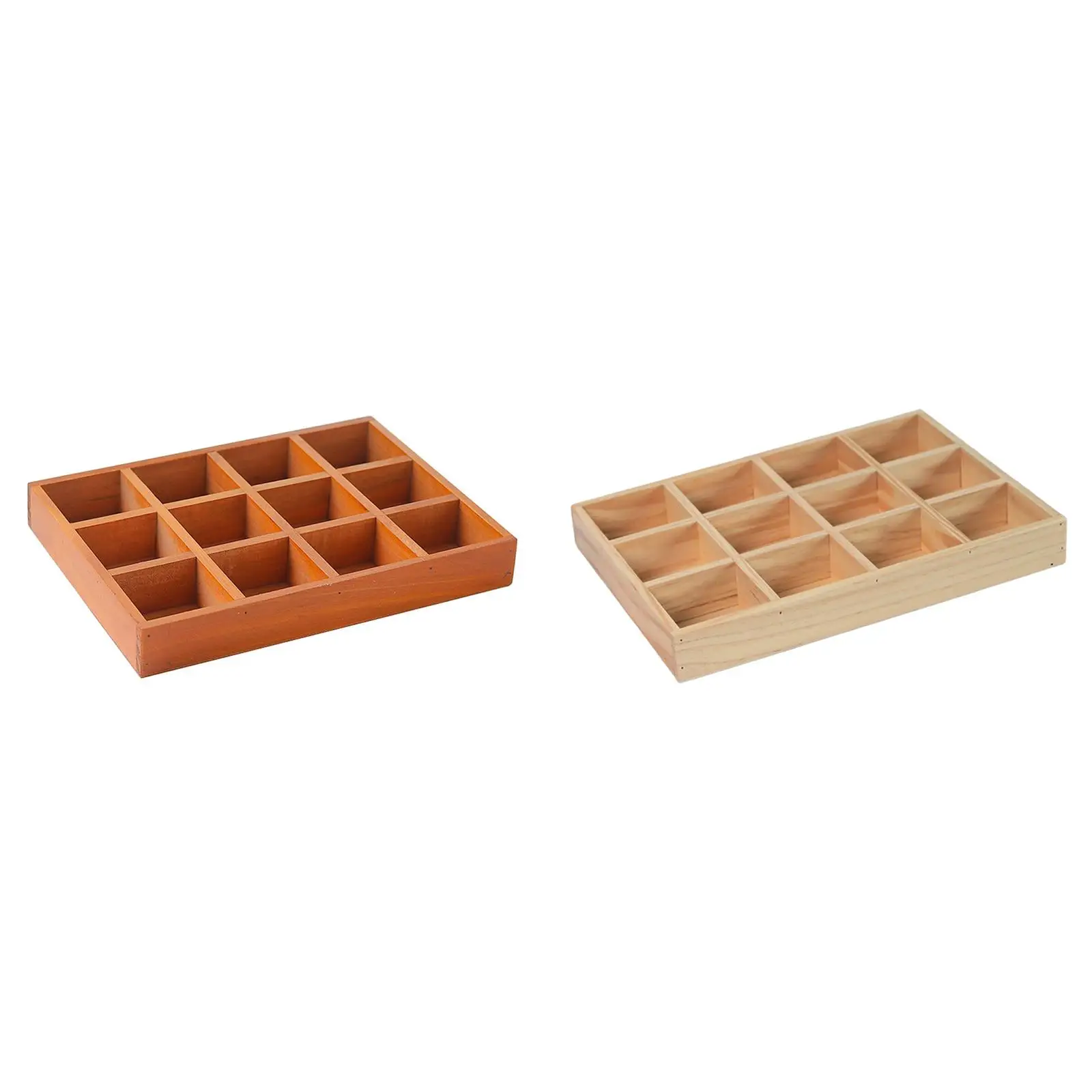 Wood Drawer Organizer with 12 Sections Rectangular Sturdy for for Arts and Crafts Supplies Multipurpose Cosmetics Divided Tray Wood Drawer Organizer with 12 Sections Rectangular Sturdy for for Arts and Crafts Supplies Multipurpose Cosmetics Divided Tray