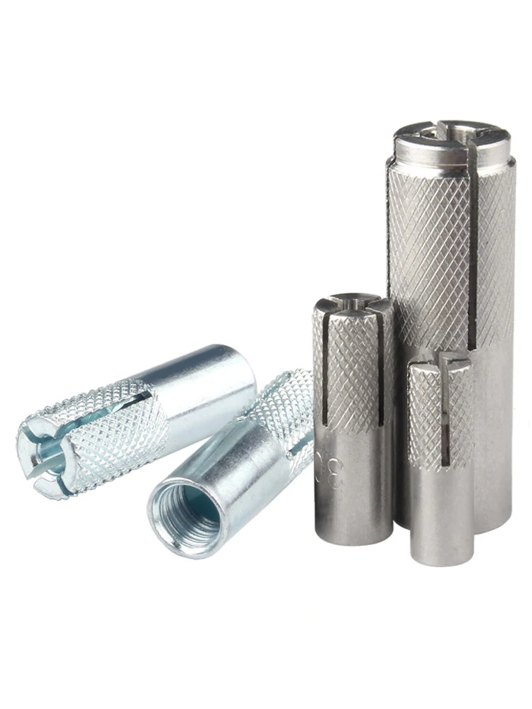 1-5pcs M6 M8 M10 M12 M16 Stainless Steel Galvanization Push Burst Blasting Drop-in Anchor Screw Bolt Wedge Nut Expansion Anchor expansion bolt set