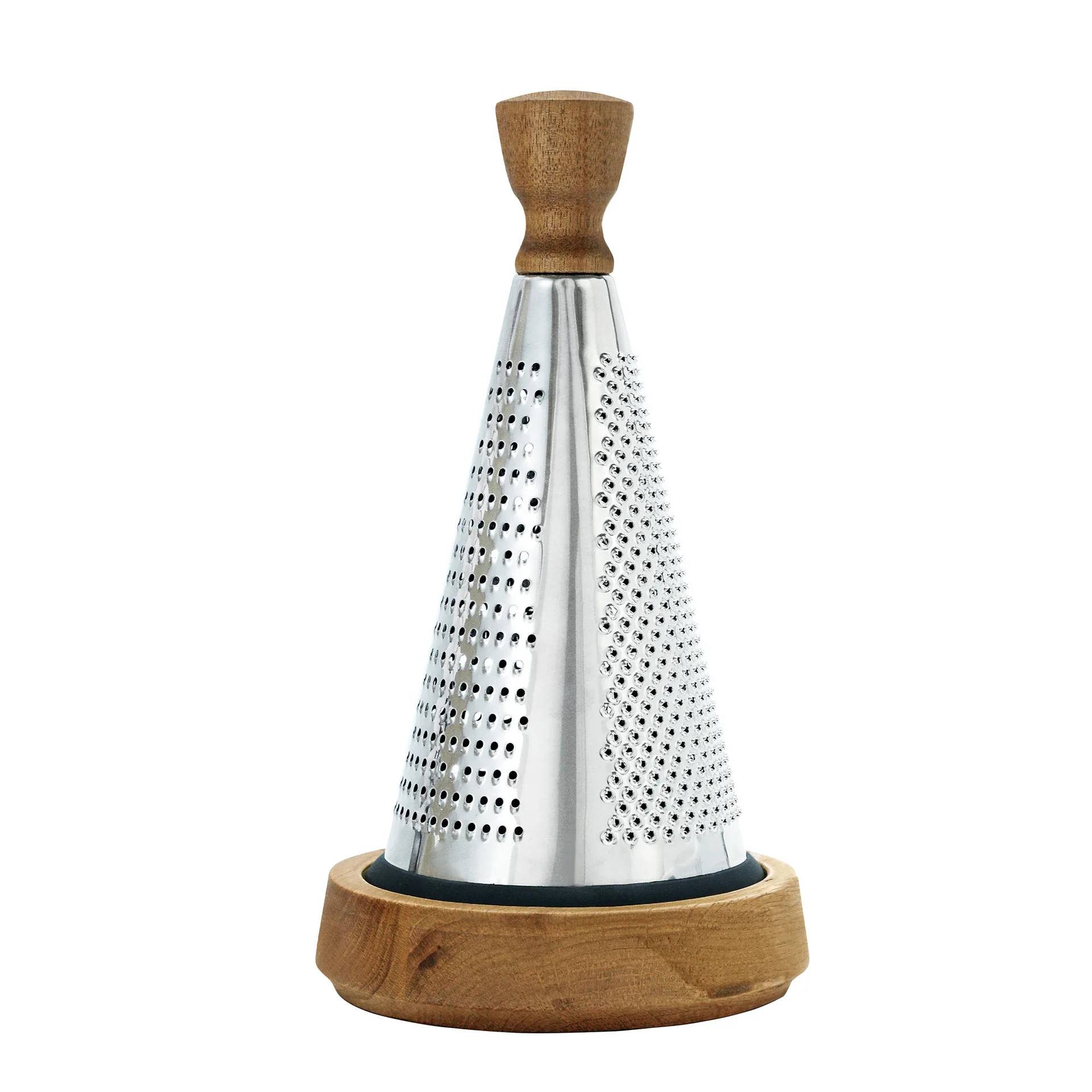 Cone Cheese Grater with Wooden Handle Multifunctional Vegetable Grater Chopper Stainless Steel Fruit Cutter Kitchen Gadgets