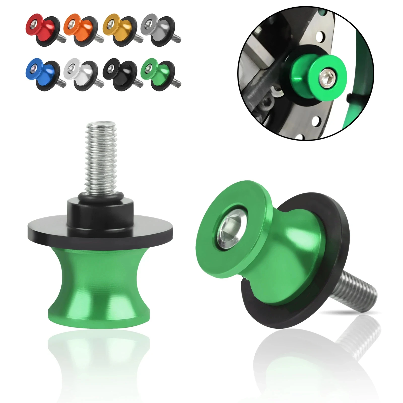 

Motorcycle ZX6R Swingarm Spools Slider Swing Arm Stand Screws Accessories For Kawasaki ZX 6R ZX-6R ZX600 1995-2012 2011 2010