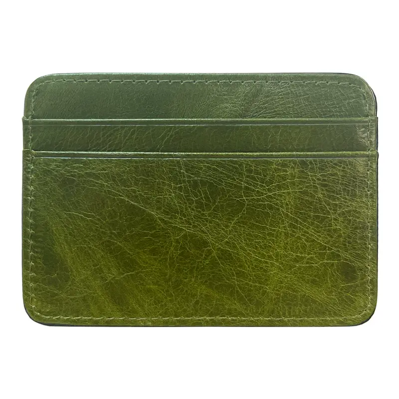New Cow Leather Men's Card Bag Coin Purse Slim Credit Card Holder Wallet For Men and Women ID Card Pocket - Image 8