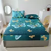 Eco-Friendly Butterfly Print Quilted Bed Mattress Cover Fitted Sheet - Cozy, Whimsical Touch for Your Bedroom Retreat 4