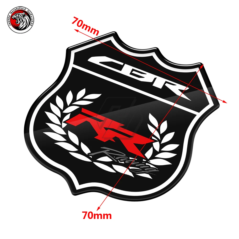 3D Resin Motorcycle Sticker Fit for Honda CBR Emblem CBR 150R 250R 300R 600F 600RR 900RR 1000RR 1100XX maisto 1 18 honda africa twin dct 1100xx 600f static die cast vehicles collectible hobbies motorcycle model toys