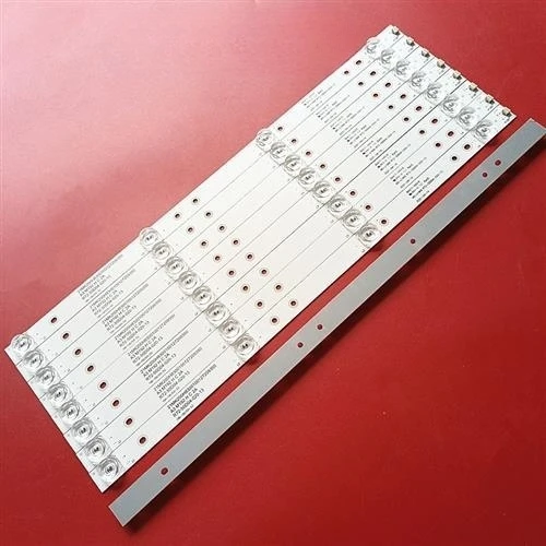 9 Pz/Set Striscia Di Retroilluminazione A Led Per Js-D-Jp50Eu-042Ec Akai 50 "Tv Jp50Uhd110-4K E50Eu1000Mcpcb Ms-L1469 4 Lampada