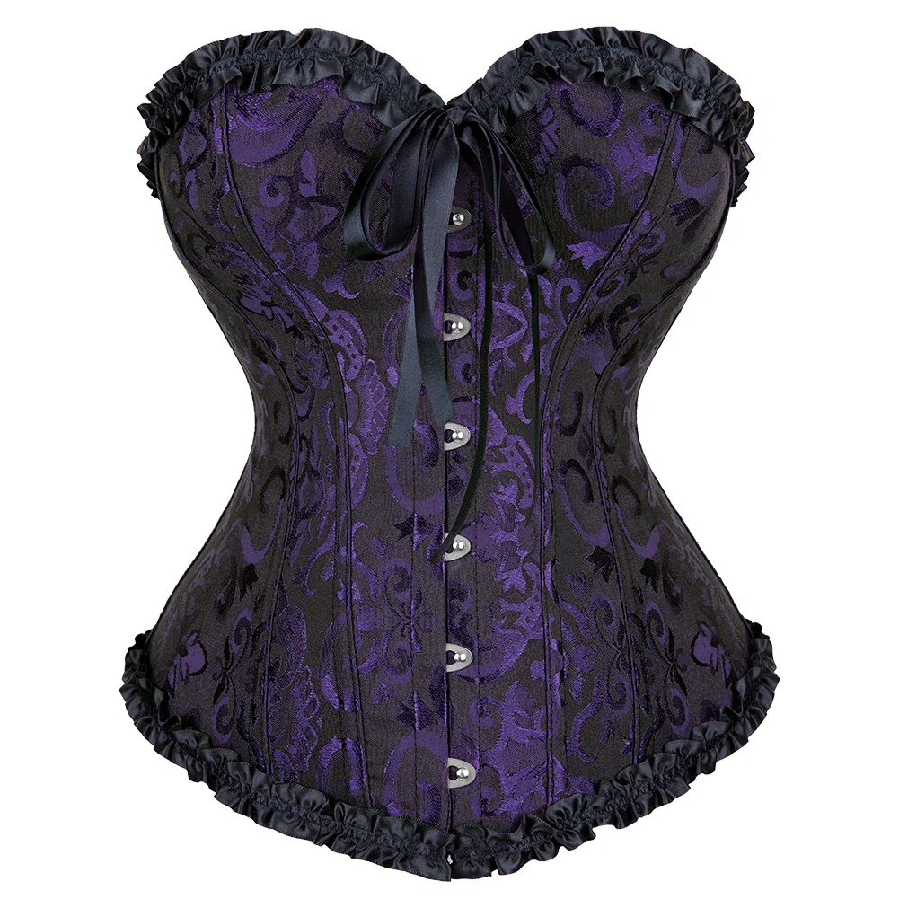 Women's Vintage Gothic Victorian Lace-Up Corset Top - Slimming Waist Shapewear