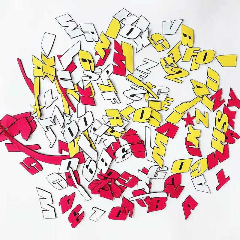 4개/세트 자동차 타이어 레터 스티커 3D 개인 맞춤형 라인 자동차 스타일링 타이어 장식 액세서리 오토바이 휠 라벨용