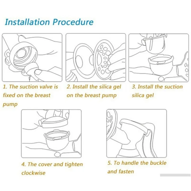 Manual Breast Pump Powerful Baby Nipple Suction Feeding Milk Bottles Breasts Pumps Bottle Sucking Hand-type Baby Breast Pump