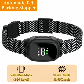 Waterproof Dog Bark Collar,Rechargeable Anti-Bark Collar For Dog Stop Barking,Dog Vibration Training Collar For Small,Medium Dog 1