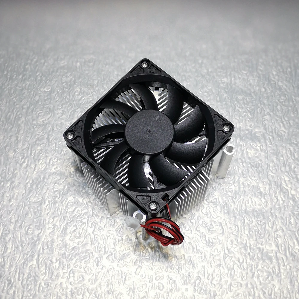 Fan 12V(80x80x15mm) + Square 92x92x45mm Aluminium Heat Sink for 20W 30W 50W 100W High Power LED Spot Light Bulb Lamp COB