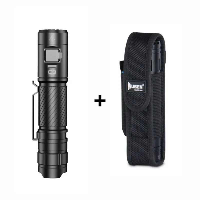 WUBEN C3 LED Flashlight Type-C Rechargeable High-powerful Troch