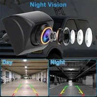 Caméra de recul de voiture AHD 1920x1080P, lentille dorée Fisheye 170 °, vision nocturne Full HD, caméras avant de recul de véhicule 6