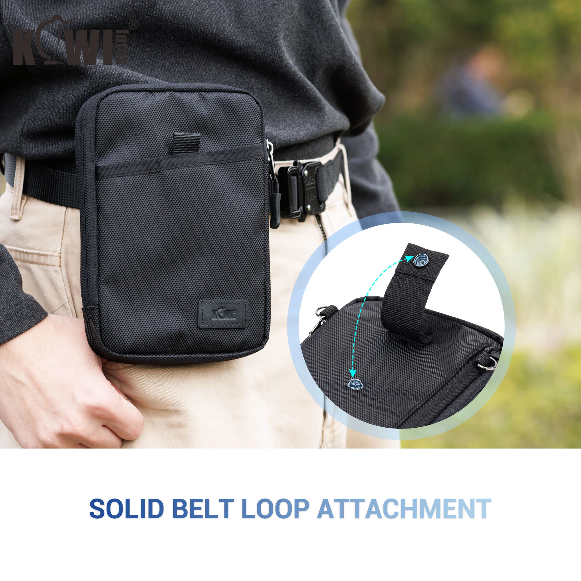 Travel Cell Phone Pouch Belt Pouch Dual Phone Holster Crossbody