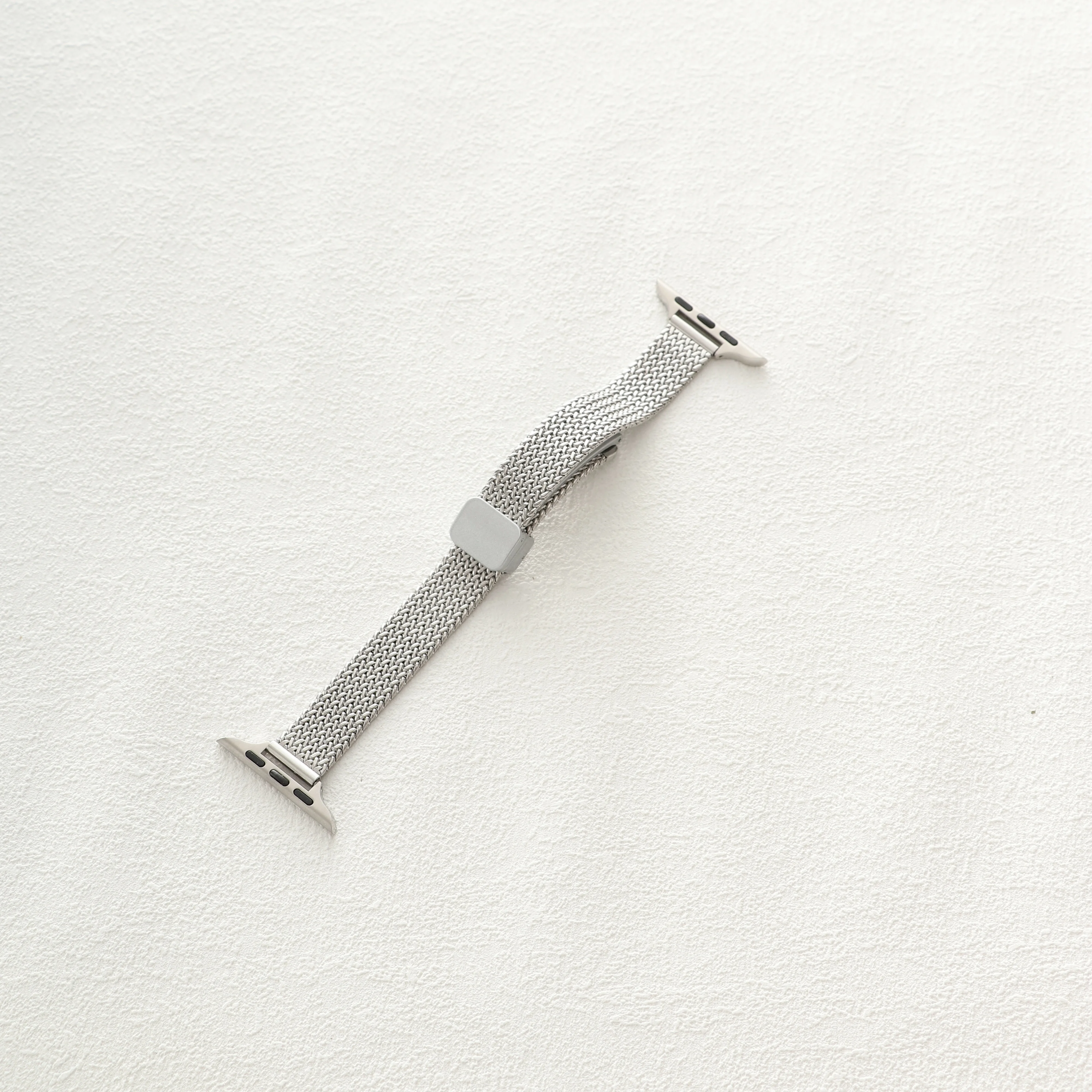 الفاخرة سليم المعادن المغناطيسي حزام ل IWatch 9 8...