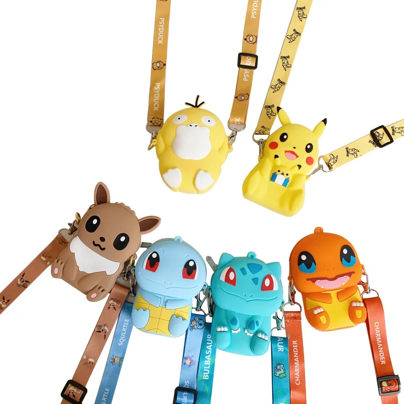 Novo pokemon bolsa cega 1 pçs boneca + 3 jogo coleção cartão pikachu  charmander aleatório 1 pacote de interesse animetoys presente