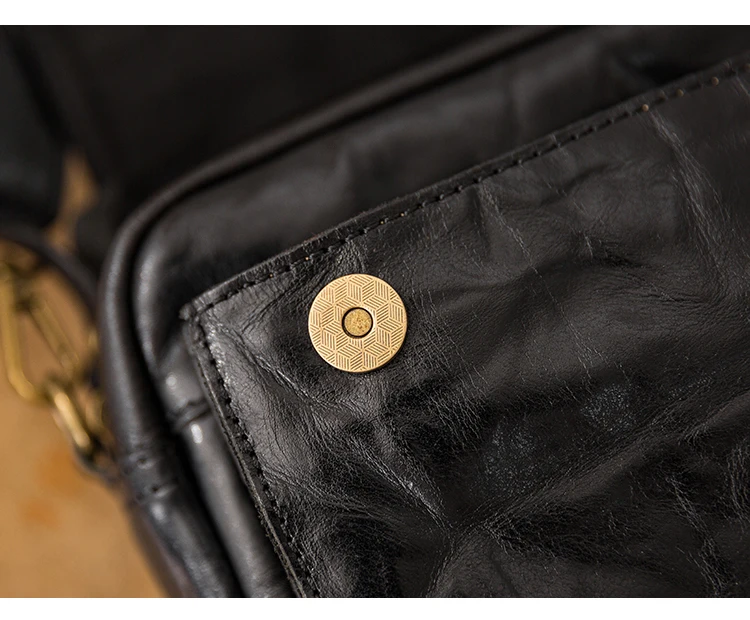 Modische, lässige Herren-Umhängetasche aus echtem Rindsleder, schwarz, für Outdoor-Partys, Designer-Luxus, echtes Leder, Crossbody-Tasche für Teenager – Detail 13