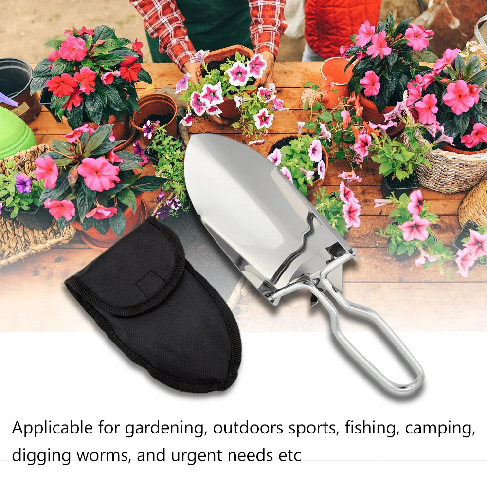 Camping Shovel Multi‑function Shovel Portable Mini Folding Survival Spade Multifunctional for Outdoor Fishing Camping