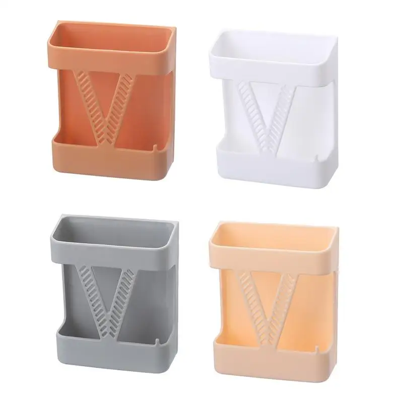 

Wall Mount Phone Holder Mobile Phone Plug Charging Holder Rack Hanging Stand Bracket Hook Multipurpose Storage Box Accessories